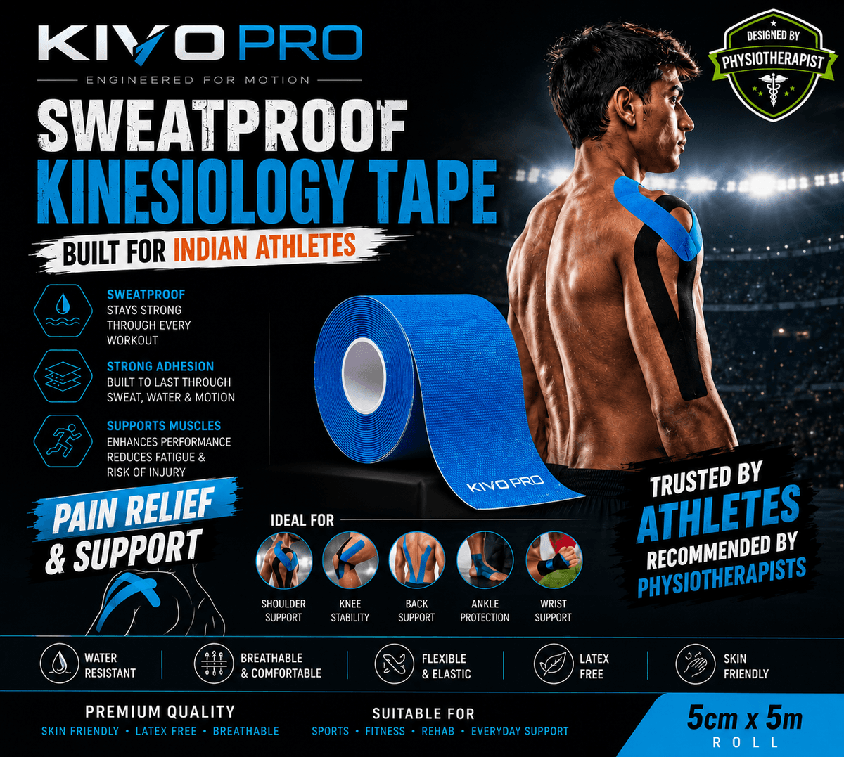 Kivo Pro Kinesiology Tape